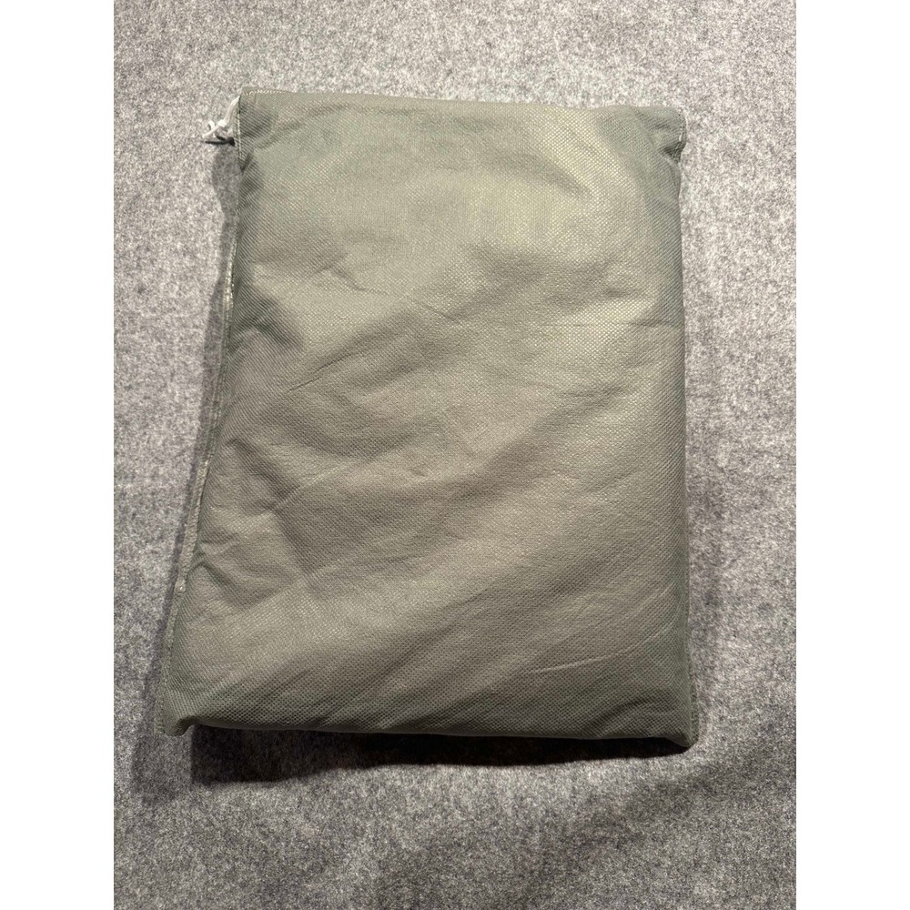 United Polaris Business Class Pajamas Set Mens L/XL Blue Henley Tan Pants Pouch - Picture 2 of 6